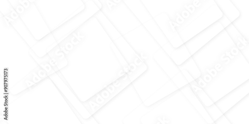 Abstract geometric white light background. Modern and creative design. Seamless abstract technology line triangle background with lines angles shapes in white and gray layer.