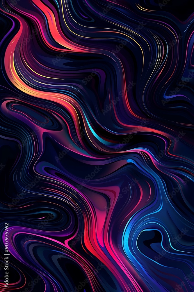 Fototapeta premium colors and a complex pattern that adds dynamism to it. Its abstract elements and various textures create an .