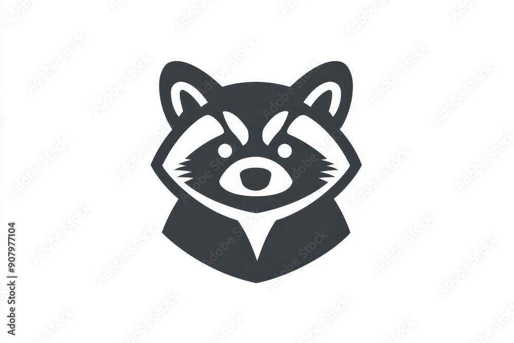 Minimalist Raccoon Icon Minimalist Raccoon Icon