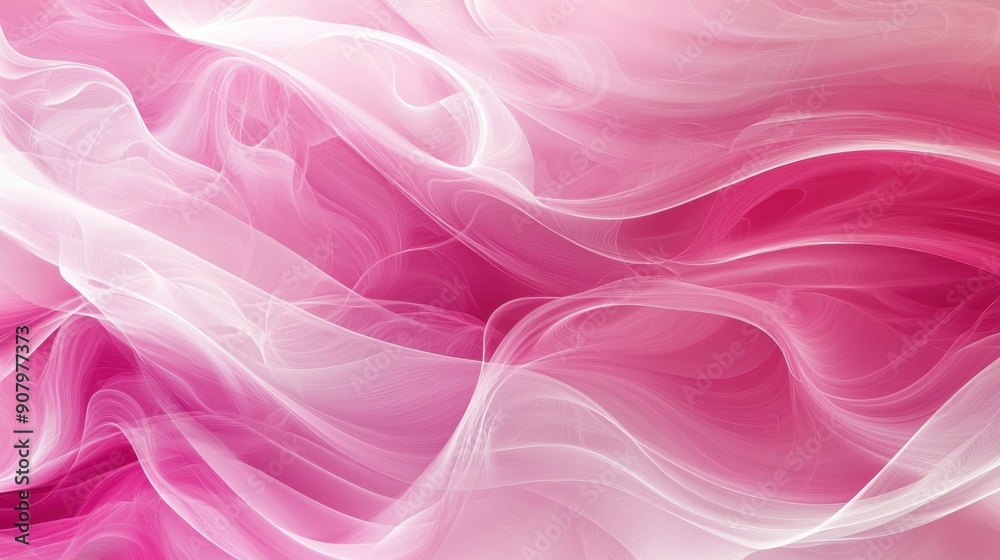 Obraz premium Pastel pink and white abstract background with soft gradient effects.