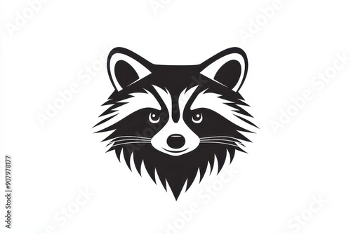 Bold Raccoon Outline