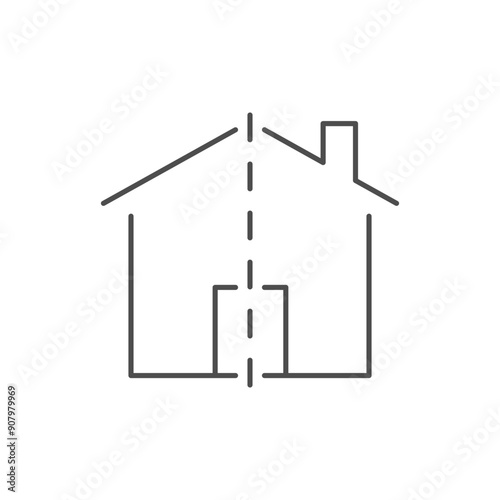 Division of property line icon
