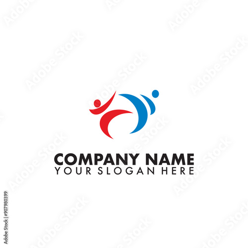 Taekwondo logo Vector icon design illustration Template