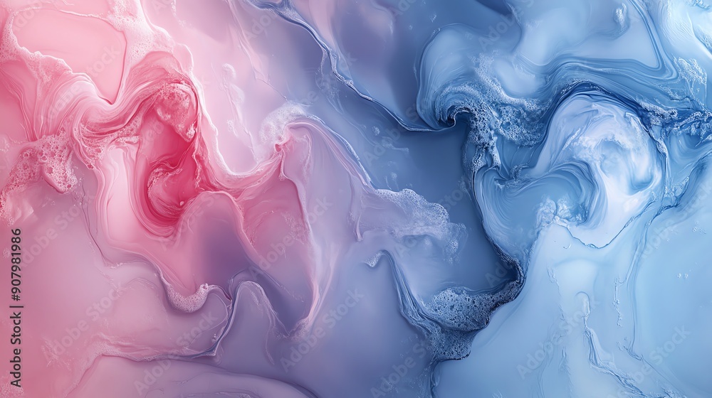 Obraz premium Abstract liquid marble textures in pastel hues