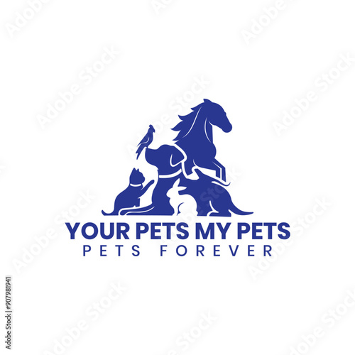 Premium Pets Love logo design - Earth Shohag :)