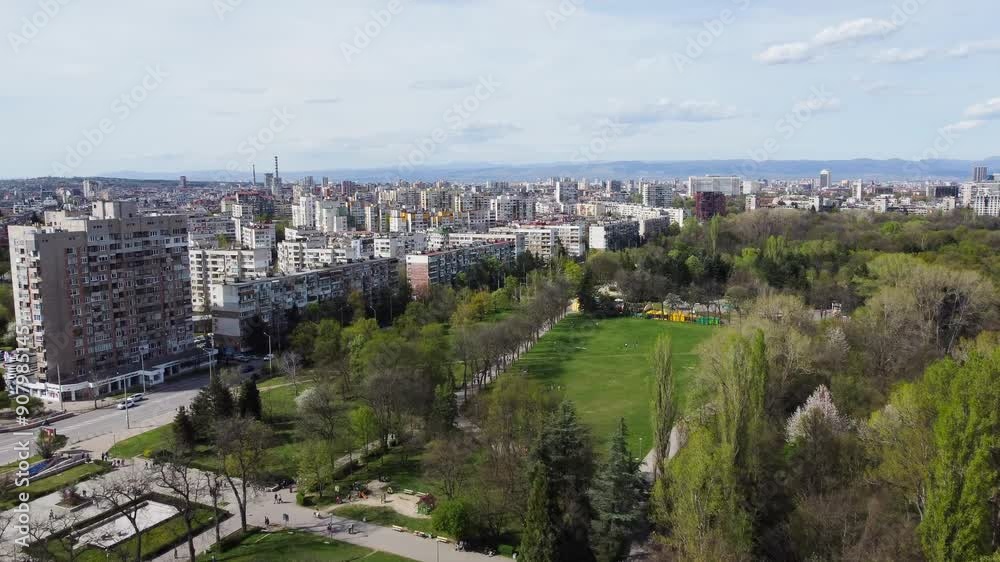 Aerial View of Sofia Cityscape from Drone Aerial View of Sofia Cityscape from Drone