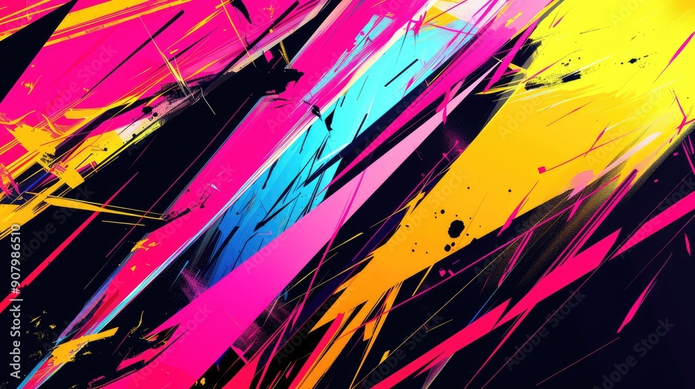 A high-contrast abstract background with sharp angles and bright colors, perfect for attention-grabbing designs. A high-contrast abstract background with sharp angles and bright colors, perfect for attention-grabbing designs.