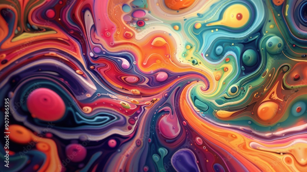 A kaleidoscope of colors and patterns offers a psychedelic, mesmerizing abstract background. A kaleidoscope of colors and patterns offers a psychedelic, mesmerizing abstract background.