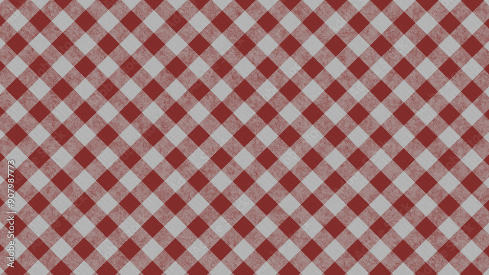 Cloth_Gingham_Red_Texture 4K
