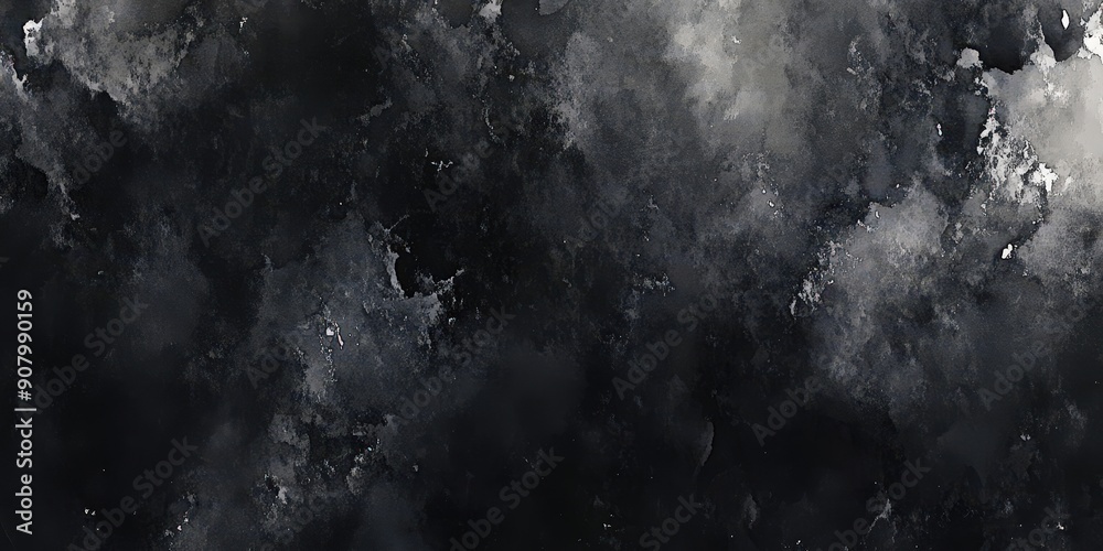 Abstract Watercolor Painting in Shades of Gray Abstract Watercolor Painting in Shades of Gray