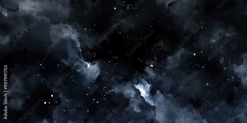 Abstract Watercolor Night Sky Abstract Watercolor Night Sky