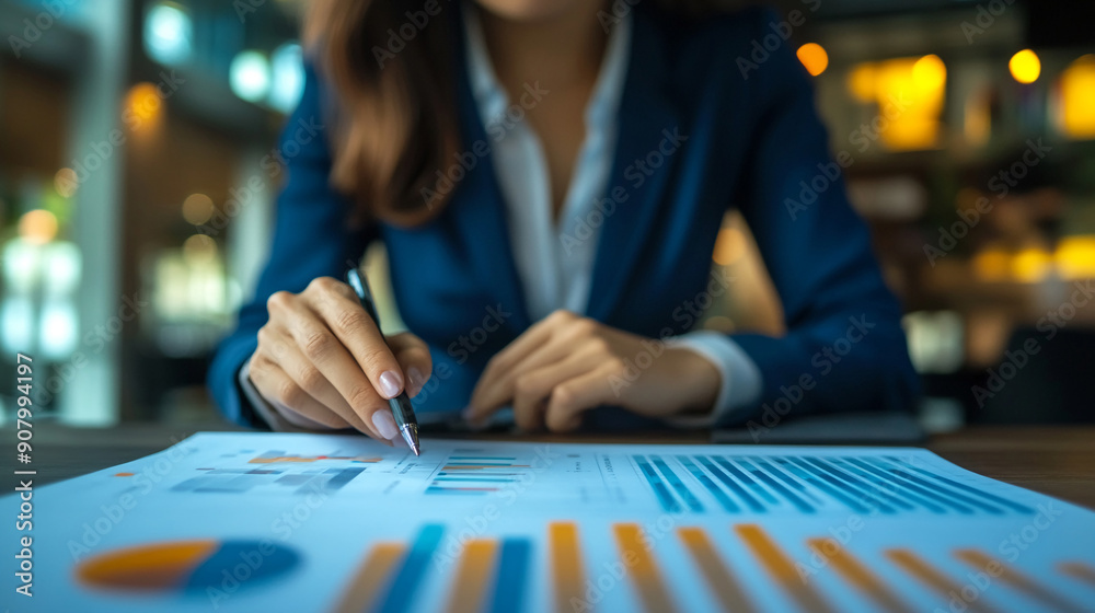 A businesswoman analyzing market trends and making strategic decisions. businesswoman analyzing A businesswoman analyzing market trends and making strategic decisions. businesswoman analyzing