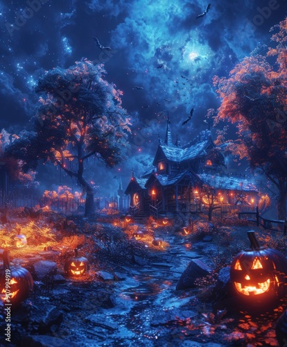 halloween theme, background, mobile game, splash art