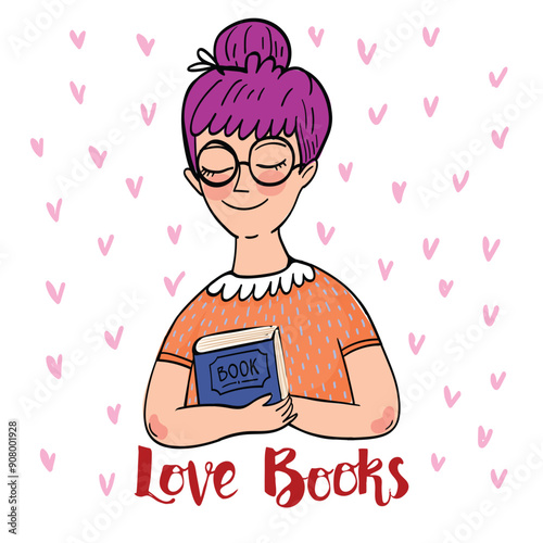 National Book Lovers Day Vector Design