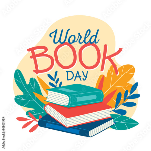 National Book Lovers Day Vector Design
