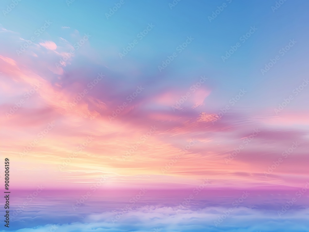 A serene sunset over calm waters, featuring soft pastel hues blending seamlessly into the sky and reflecting on the surface. A serene sunset over calm waters, featuring soft pastel hues blending seamlessly into the sky and reflecting on the surface.