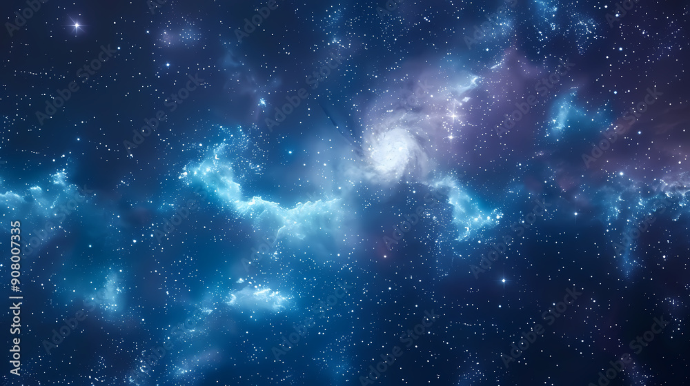 A mesmerizing view of a nebula, awash in vibrant shades of blue, against a backdrop of countless twinkling stars. The ethereal glow of the nebula adds a sense of wonder to the vast expanse of space. A mesmerizing view of a nebula, awash in vibrant shades of blue, against a backdrop of countless twinkling stars. The ethereal glow of the nebula adds a sense of wonder to the vast expanse of space.
