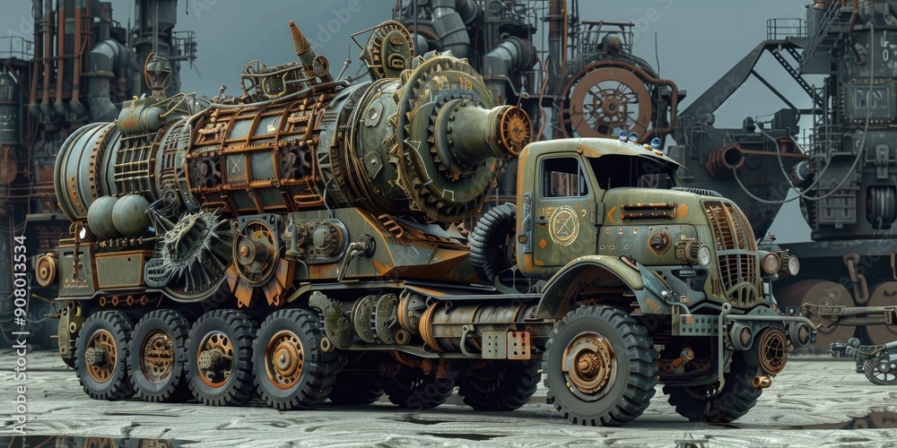 Retro Futuristic Rocket Vehicle Retro Futuristic Rocket Vehicle