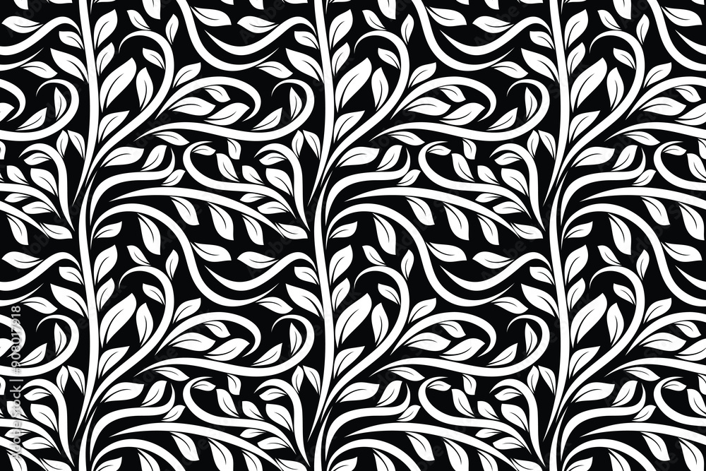 Floral background - Seamless pattern with tropical flower Floral background - Seamless pattern with tropical flower