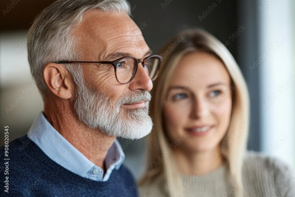Personalized Financial Adviser Discussing Savings Plans with Client in Profile View Personalized Financial Adviser Discussing Savings Plans with Client in Profile View
