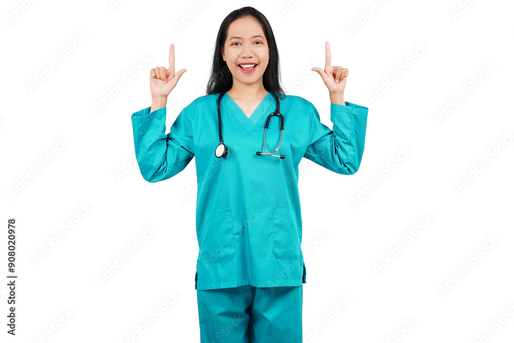 Female nurse isolated transparent Female nurse isolated transparent