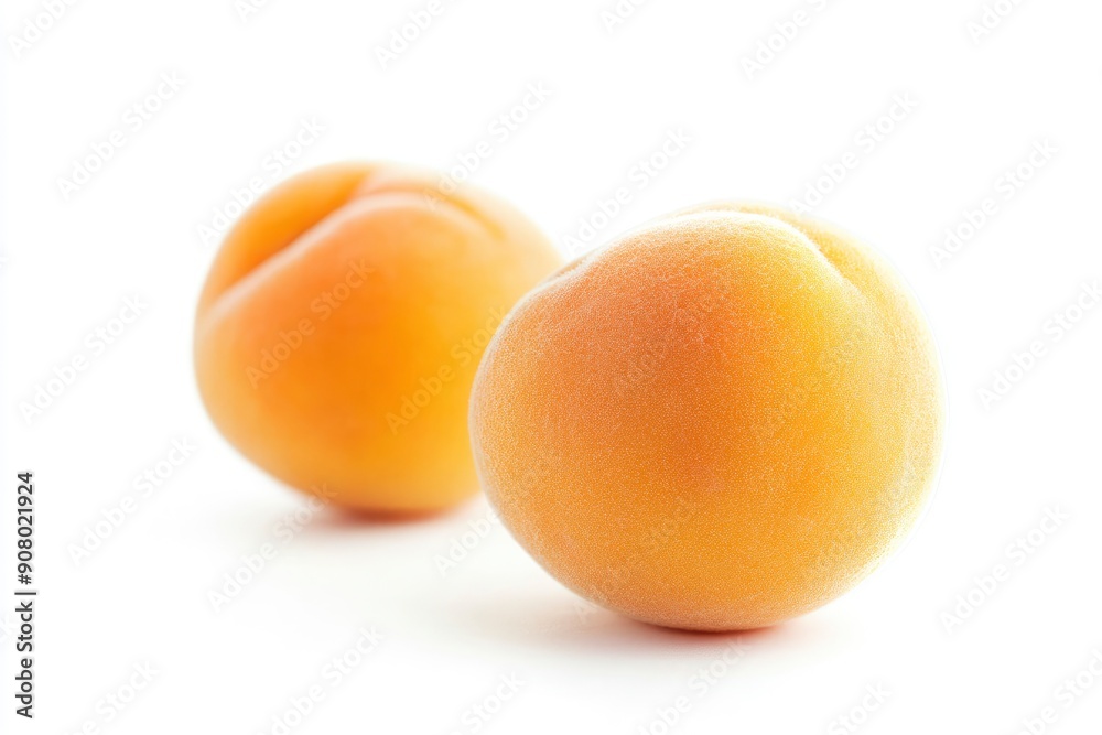 apricot isolated on white background, full depth of field , ai apricot isolated on white background, full depth of field , ai