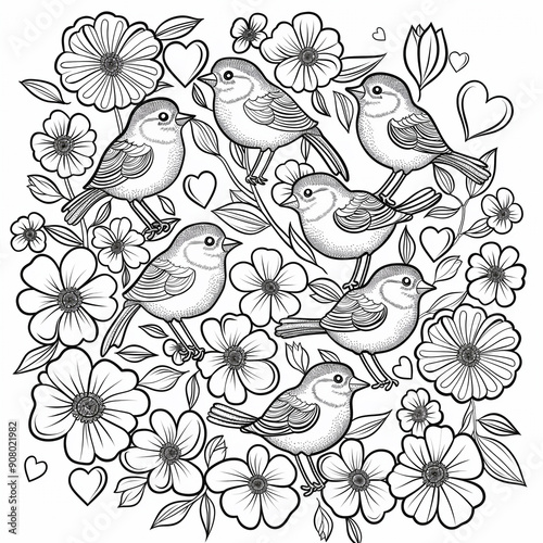 Wallpaper Mural Adult colouring book page	 Torontodigital.ca
