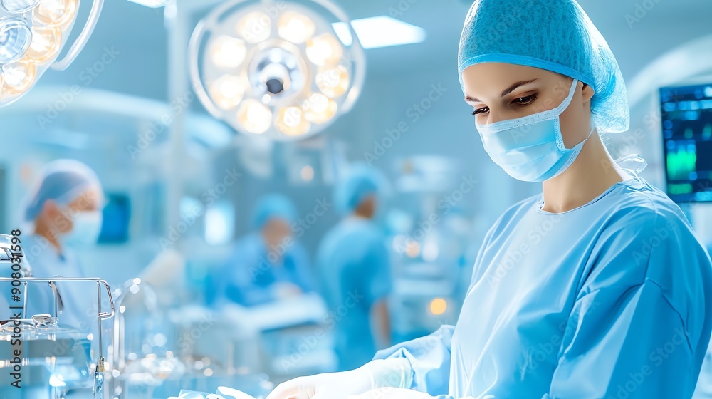 Innovative surgical instruments in a state-of-the-art operating room, with a focus on precision, technology, and professional expertise. Innovative surgical instruments in a state-of-the-art operating room, with a focus on precision, technology, and professional expertise.