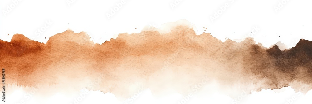 Fototapeta premium Abstract Brown Watercolor Texture