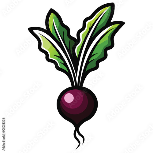 a radish icon vector illustration 