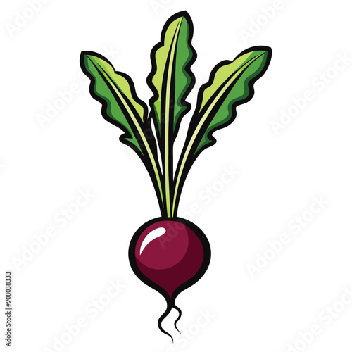 a radish icon vector illustration 