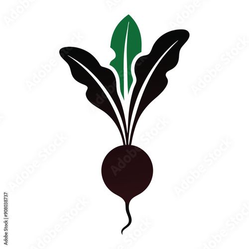 a radish icon vector illustration 