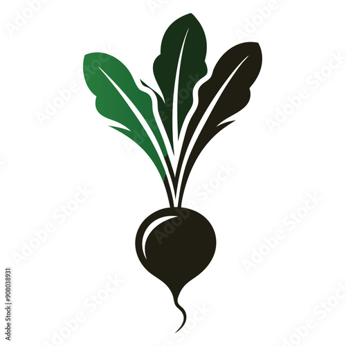 a radish icon vector illustration 