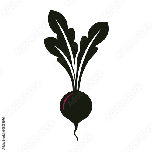 a radish icon vector illustration 