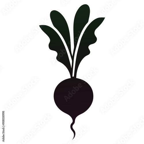 a radish icon vector illustration 