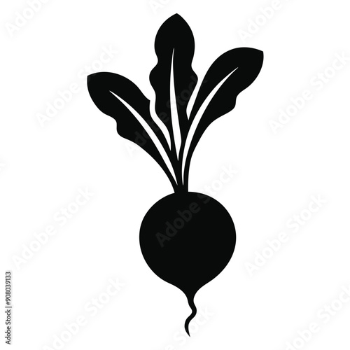 a radish icon vector illustration 