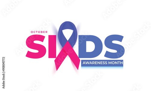 Sudden infant death syndrome awareness month. background, banner, card, poster, template. Vector illustration.