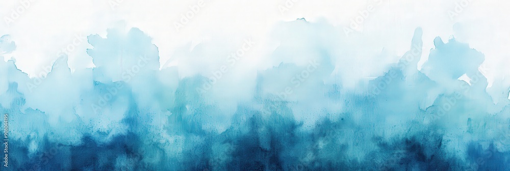 Abstract Watercolor Background - Blue Gradient Abstract Watercolor Background - Blue Gradient
