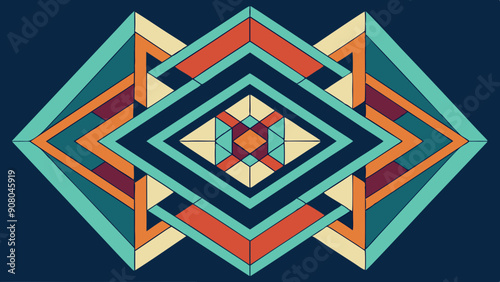  Geometric Pattern vector art illustration 