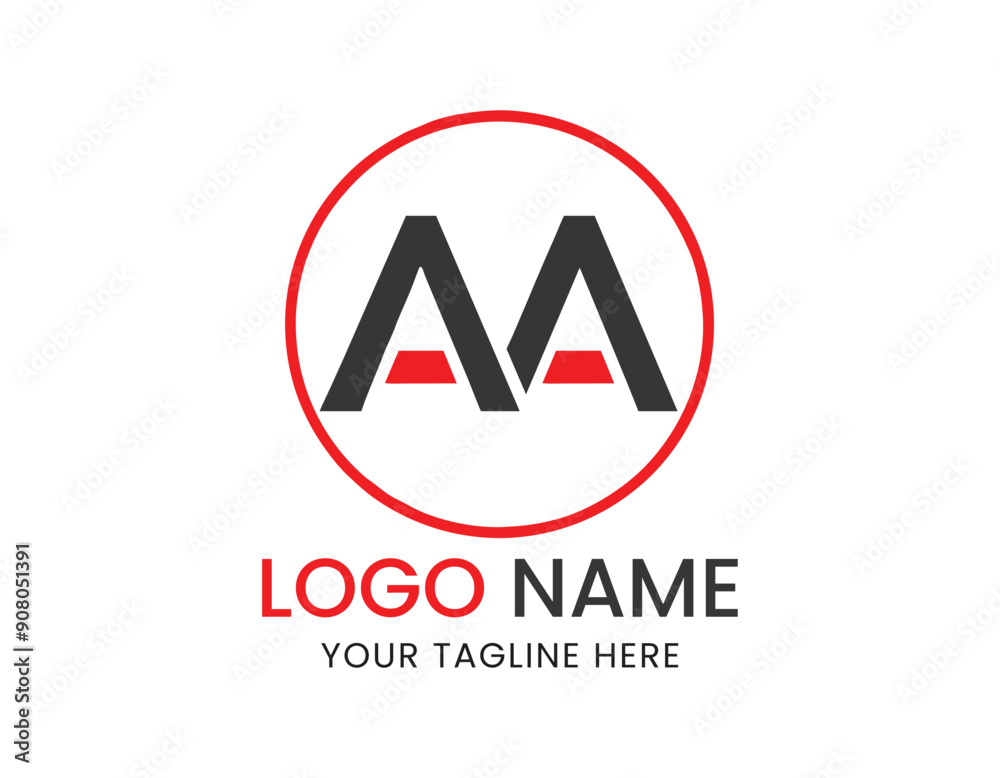 AA Logo Design Vector typography and Creative AA Letter Logo Concept AA Logo Design Vector typography and Creative AA Letter Logo Concept