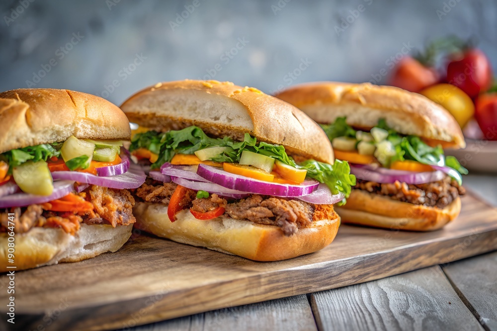 Spicy Mexican Tortas with Fresh Veggies and Salsa Spicy Mexican Tortas with Fresh Veggies and Salsa