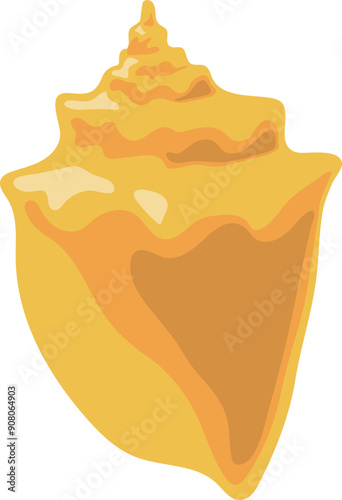 Ocean conch icon. Exotic beach sea shell
