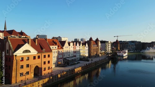 Wallpaper Mural Gdansk Drone From above view of the city architecture historical center Europe Poland Torontodigital.ca