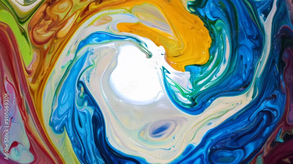 3D animation: Realistic abstract colourful liquid like oil, dye or painting continuously flowing and morphing. Iridescent, swirl, three-dimensional, paint, flow, effect, movement, mix, wave, shiny 3D animation: Realistic abstract colourful liquid like oil, dye or painting continuously flowing and morphing. Iridescent, swirl, three-dimensional, paint, flow, effect, movement, mix, wave, shiny