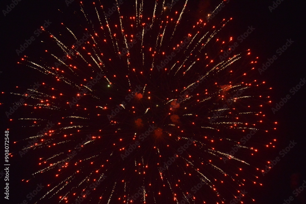 Obraz premium fireworks on black background