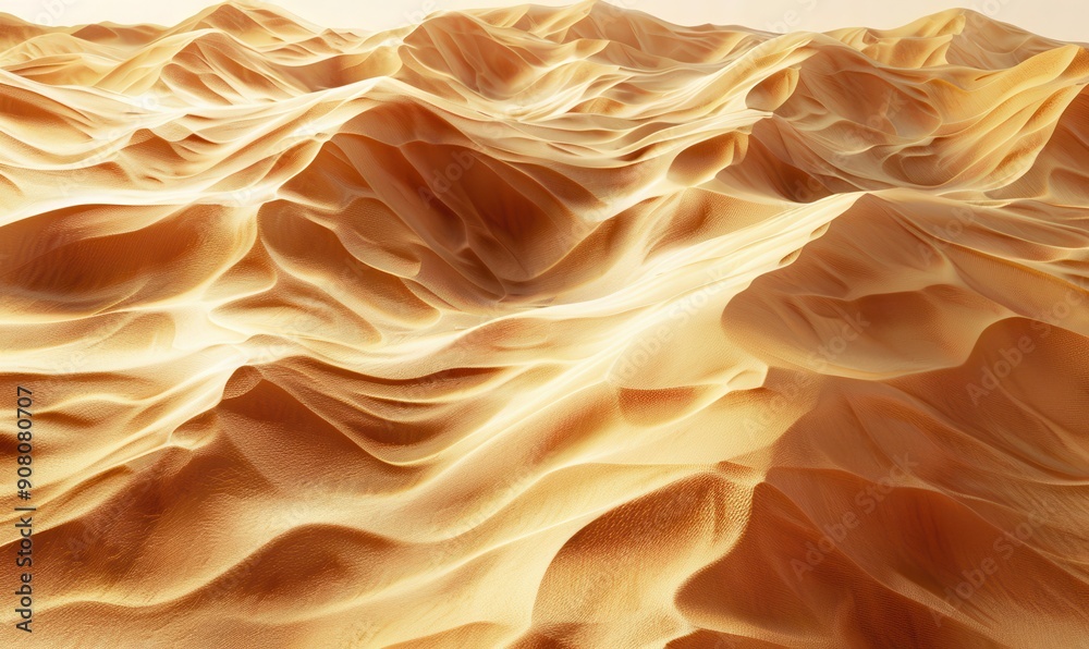 Beautiful desert landscape featuring wavy sand dunes under a clear sky. Free copy space for text. Beautiful desert landscape featuring wavy sand dunes under a clear sky. Free copy space for text.