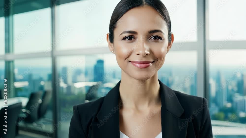 Elegant Female Professional in Modern Office Elegant Female Professional in Modern Office