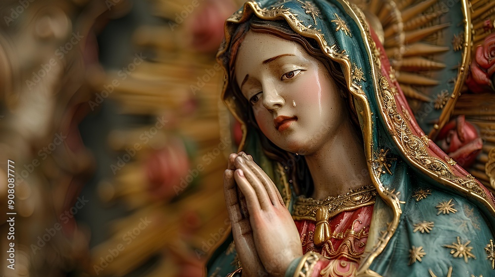 Virgin of Guadalupe, celebrated every year at the Basilica of Guadalupe in Mexico City Virgin of Guadalupe, celebrated every year at the Basilica of Guadalupe in Mexico City