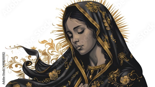 Virgin of Guadalupe, celebrated every year at the Basilica of Guadalupe in Mexico City