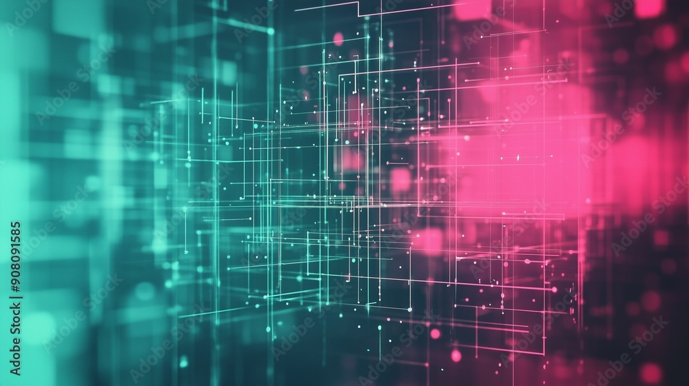 Teal and Pink Minimalistic Technology Background Teal and Pink Minimalistic Technology Background